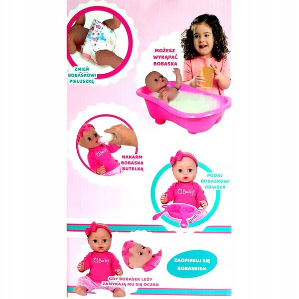 Bambolina che fa pipì 43 cm con accessori Norimpex - Set educativo per bambini