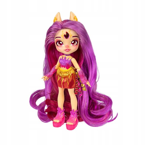 Magic Mixies Pixlings Pippa mit Feuerpferd und Haarstyling-Zubehör