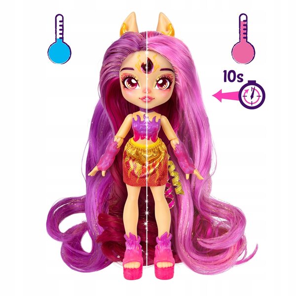 Magic Mixies Pixlings Pippa med ildhest og hårstyling tilbehør