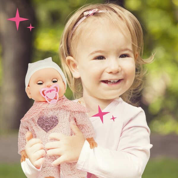 Bambolina 35 cm con suoni e accessori - Piccola Babysitter per bambini 3+