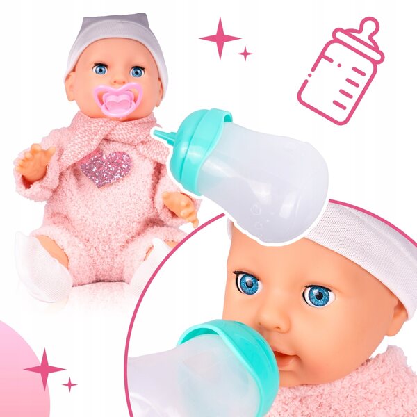 Bambolina 35 cm con suoni e accessori - Piccola Babysitter per bambini 3+
