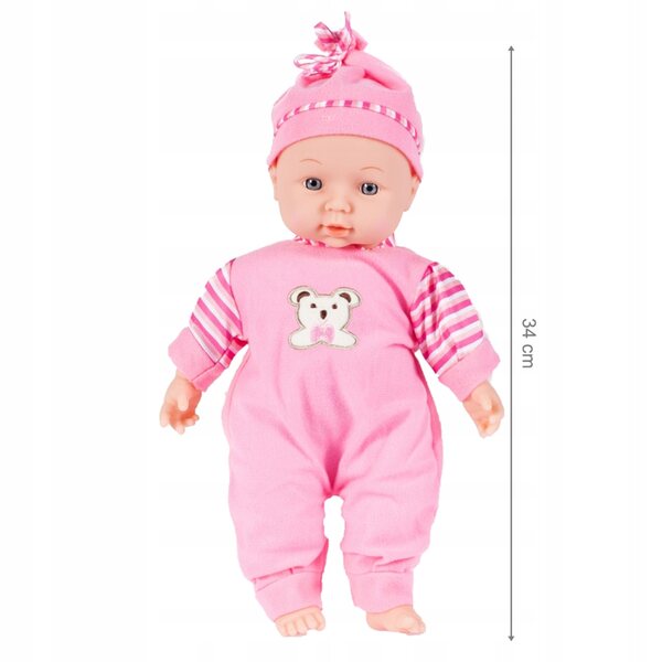 Bambolina interattiva MalPlay Baby MayMay 34 cm con Effetti Sonori e Abbigliamento Lavabile