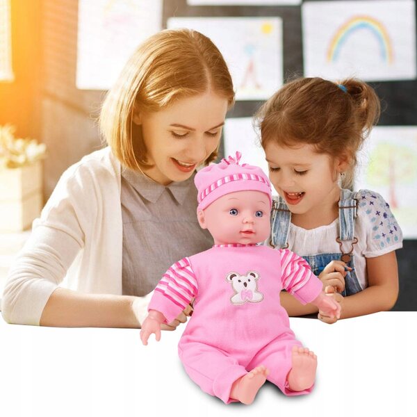 Bambolina interattiva MalPlay Baby MayMay 34 cm con Effetti Sonori e Abbigliamento Lavabile