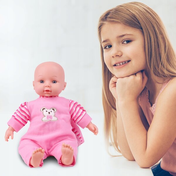 Bambolina interattiva MalPlay Baby MayMay 34 cm con Effetti Sonori e Abbigliamento Lavabile