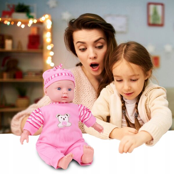 Bambolina interattiva MalPlay Baby MayMay 34 cm con Effetti Sonori e Abbigliamento Lavabile