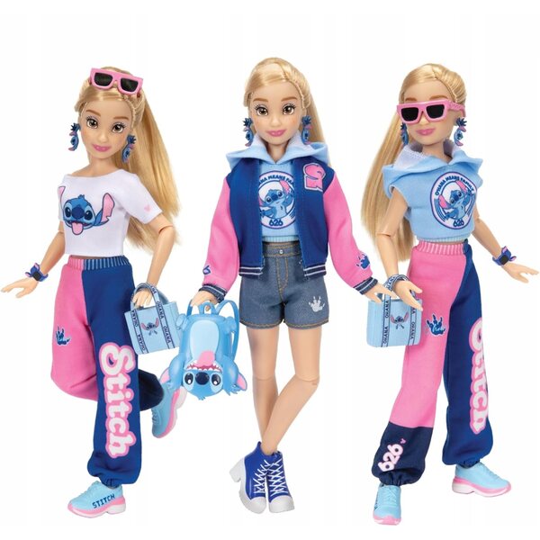 DISNEY ILY 4EVER MODNA LALKA Z MOTYWEM STITCH I ZESTAWEM AKCESORIÓW 30 CM