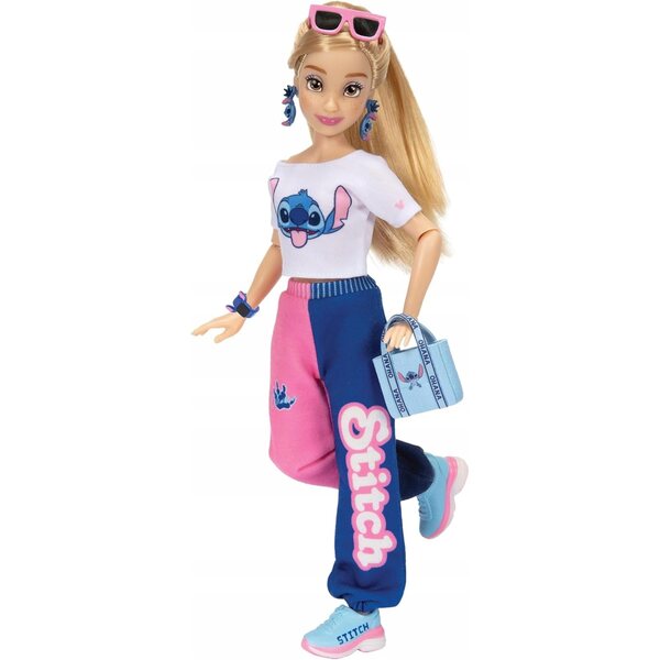 DISNEY ILY 4EVER MODNA LALKA Z MOTYWEM STITCH I ZESTAWEM AKCESORIÓW 30 CM
