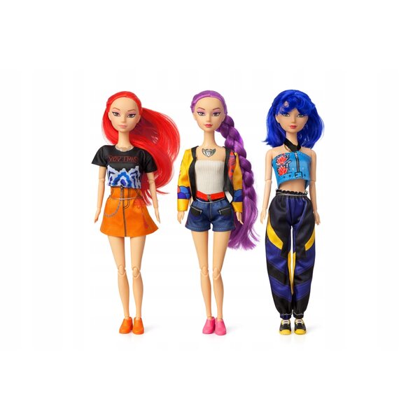 3er Set Kpop Fashion Singer Puppen 30 cm mit Gesangsfunktion für Kinder