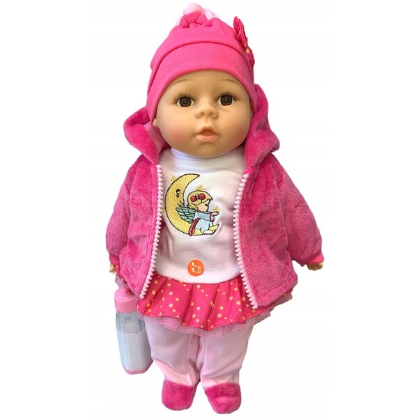 Bambola Bobas Adar 35 cm con Suoni, Biberon Magico e Ciuccio per Bambini 3+