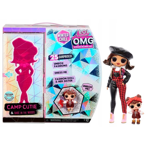 LOL Surprise OMG Winter Chill Camp Cutie – Set mit 2 Winterpuppen mit Zubehör