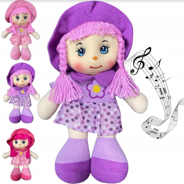 Bambola di pezza Dorotka 27 cm con modulo vocale - un giocattolo interattivo per bambini