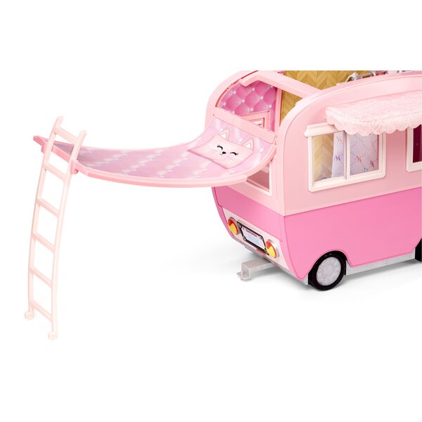 MGA roze minipop met kamper en accessoires voor kinderen vanaf 3 jaar