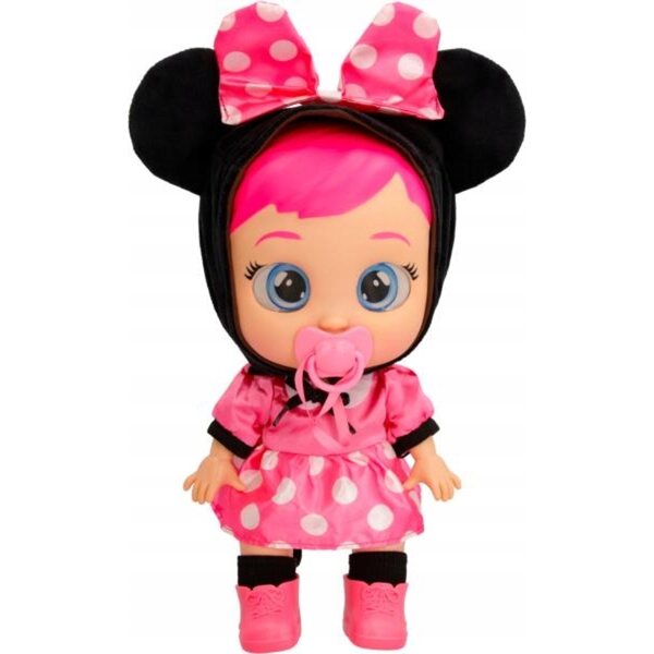 Disney Minnie interaktive Babypuppe 30 cm mit Geräuschen und echten Tränen