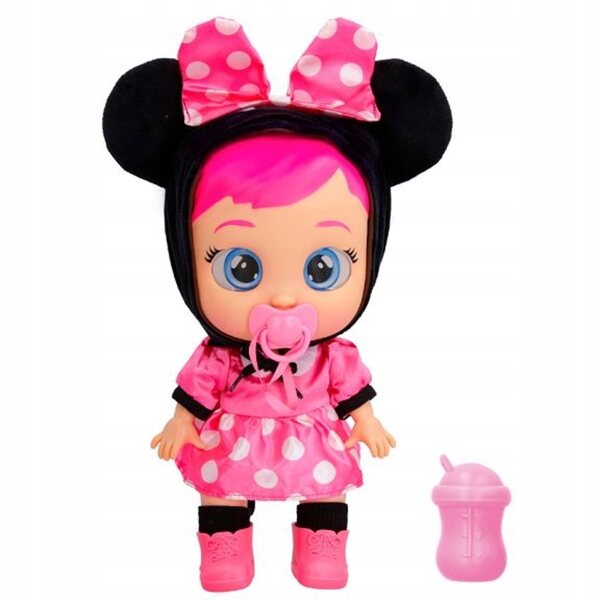 Disney Minnie interaktive Babypuppe 30 cm mit Geräuschen und echten Tränen