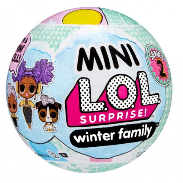 LOL Überraschungspuppe O.M.G. Mini-Winterfamilie mit Zubehör 8+