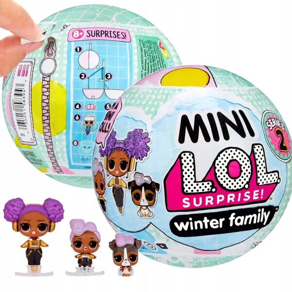 LOL Verrassingspop O.M.G. Mini-winterfamilie met accessoires 8+