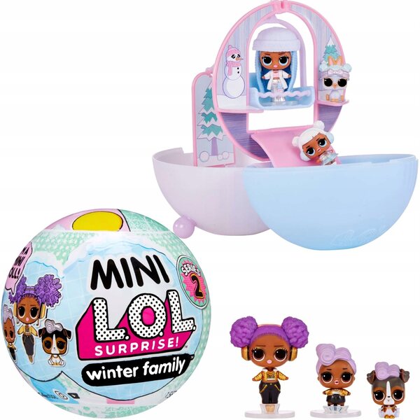 LOL Verrassingspop O.M.G. Mini-winterfamilie met accessoires 8+