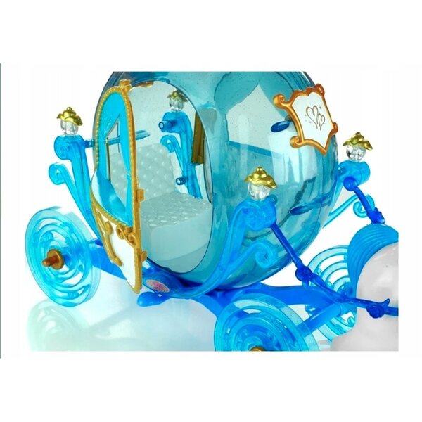 Set Bambola con Carrozza e Cavallo Azzurro con Luci e Ali - Gioco per Bambine