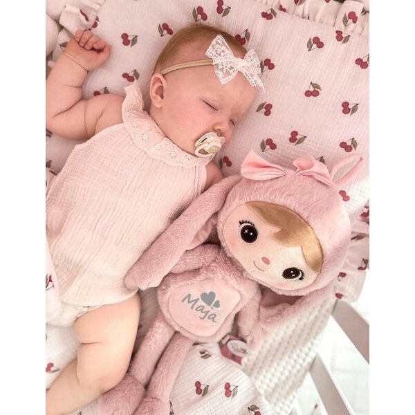Peluche Metoo 48 cm avec prénom personnalisé, cadeau unique pour fille