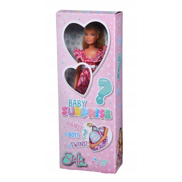 Bambola incinta Steffi Love con set Simba a sorpresa da 29 cm con accessori