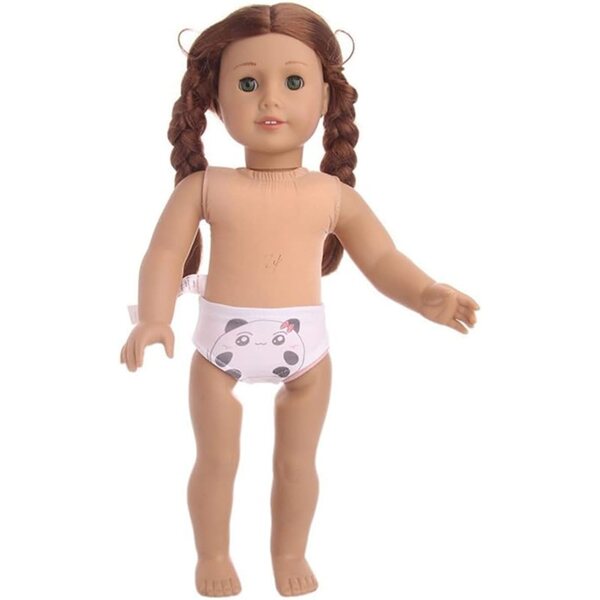 Mutandine Intimo per Bambola 46 cm con Stampa Panda - Uteruik Abbigliamento Casual