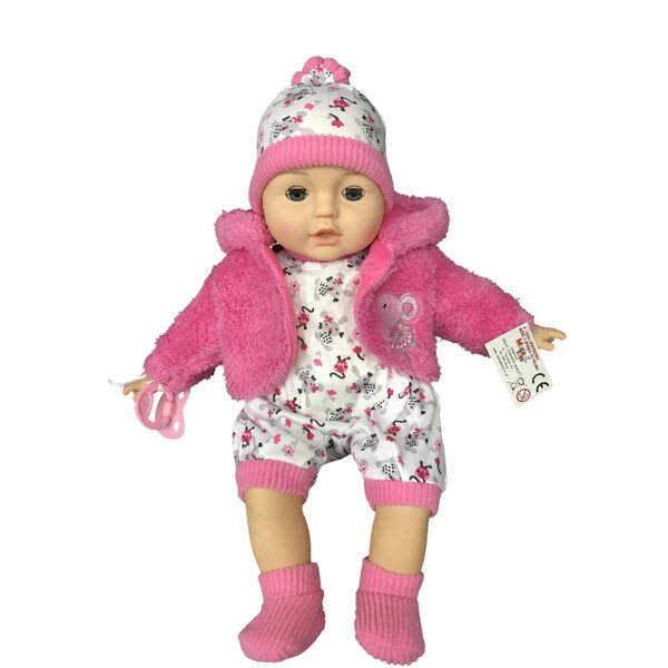 MarioToys bambolina 45 cm con Suoni e Occhi che si Chiudono per Bambine
