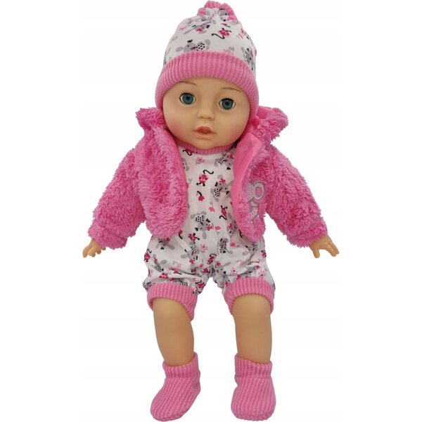 MarioToys bambolina 45 cm con Suoni e Occhi che si Chiudono per Bambine