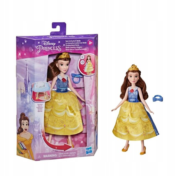 Disney-Prinzessin Bella und ihre Hasbro-Kreationen mit Sound- und Lichteffekten