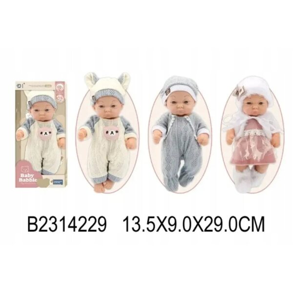 Bambola Baby Midex 29 cm con arti mobili e colori vivaci per bambini 3+