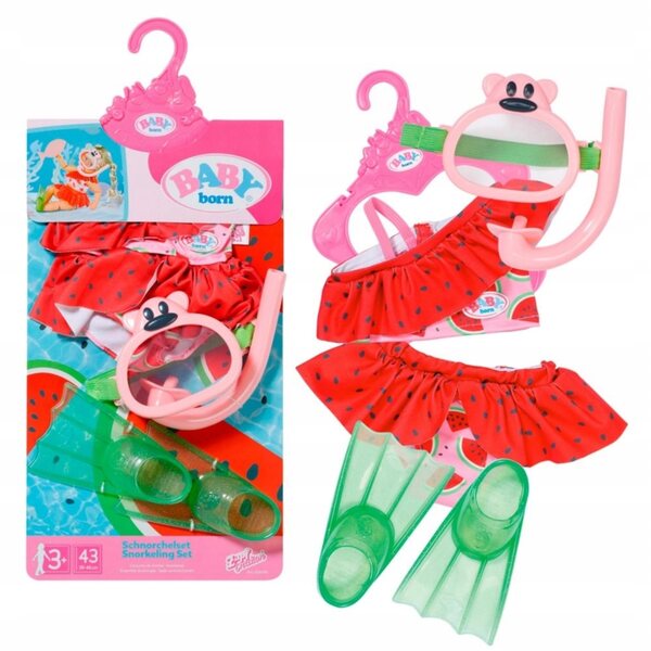 BABY born Zestaw dla Lalki 43 cm do nurkowania z płetwami i bikini