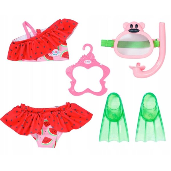 BABY born Zestaw dla Lalki 43 cm do nurkowania z płetwami i bikini