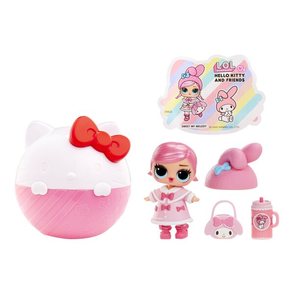 Kula-Überraschung L.O.L. Überraschen Sie Hello Kitty mit 8 Figuren und 7 Überraschungen