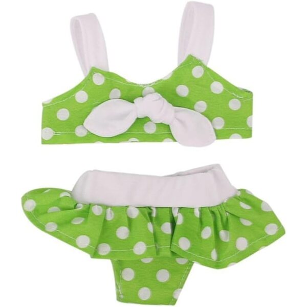 Grünes Badeanzug-Set für 46 cm große Puppen, Freizeitkleidung, Uteruik