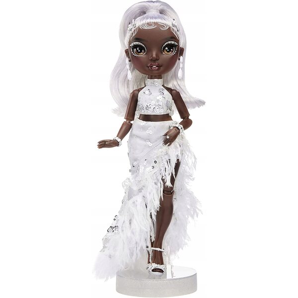 Rainbow High Ayesha Sterling bambola moda con abiti scintillanti e accessori raffinati