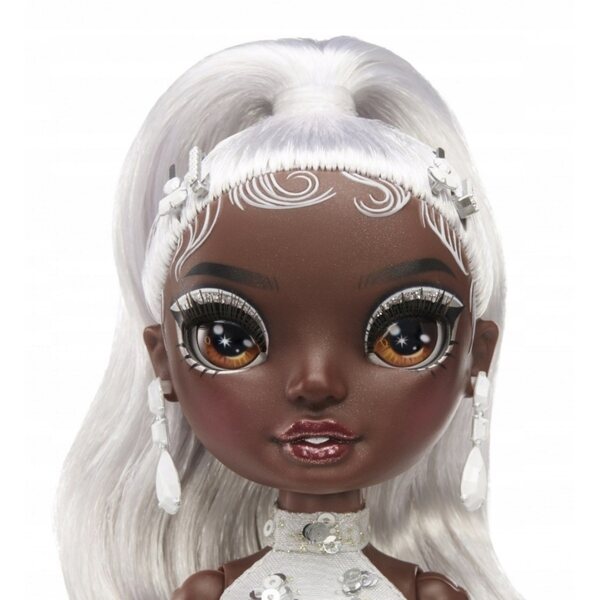 Rainbow High Ayesha Sterling bambola moda con abiti scintillanti e accessori raffinati