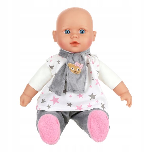 Baby Doll interattiva 41 cm Parla, canta, bilingue Set di 6 vestiti
