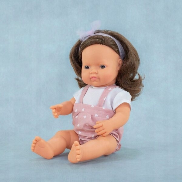 Bambola Europea Profumata con Capelli Castani 38 cm Miniland My Friends & Me