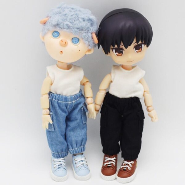 Jeans per Bambola BJD 1/12 OB11 - Pantaloni Accessorio Costume Uteruik