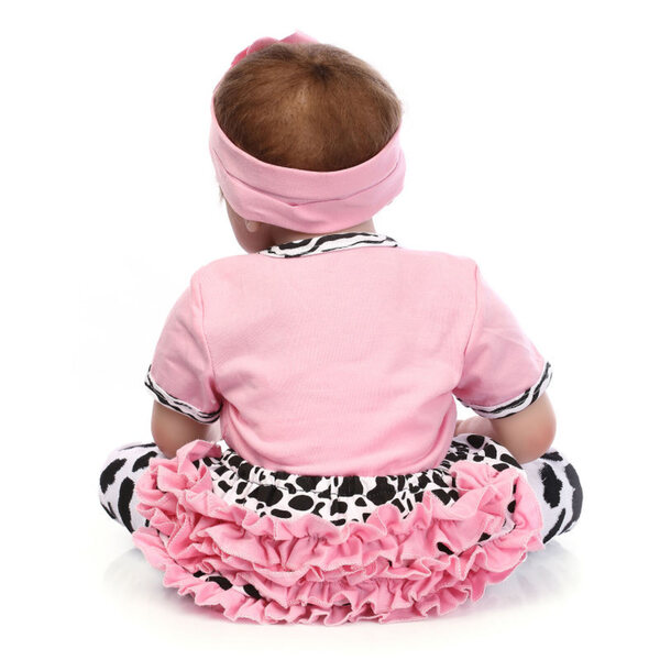 Bambola Reborn Cokela 48 cm Bambina in Silicone Realistica con Accessori