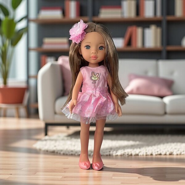 Bambola Bobas 32 cm con Capelli e Accessori - Sicura e Adatta Bambini 3+