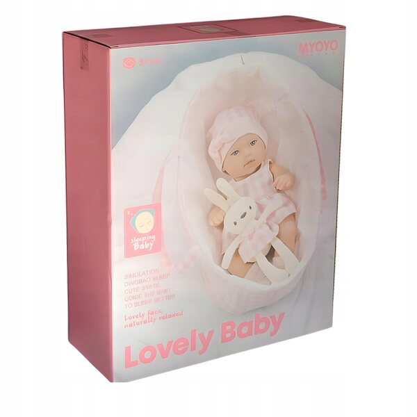 Laletta Neonato Norimpex con Porta Bambola e Peluche 32 cm per Bambine 3+