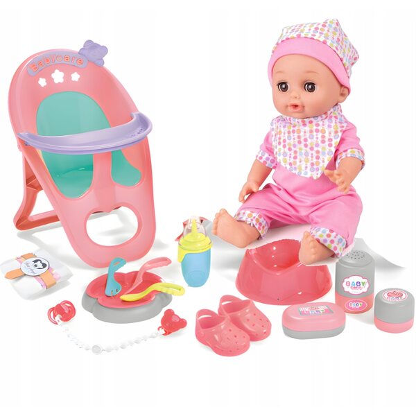 Martynka Baby Doll con accessori 3 in 1 parla, canta, beve e fa pipì - Set educativo