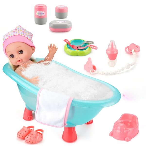 Martynka Baby Doll con accessori 3 in 1 parla, canta, beve e fa pipì - Set educativo