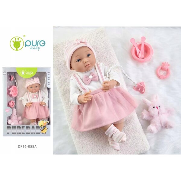 Baby Doll in vinile 55 cm con accessori realistici per bambini