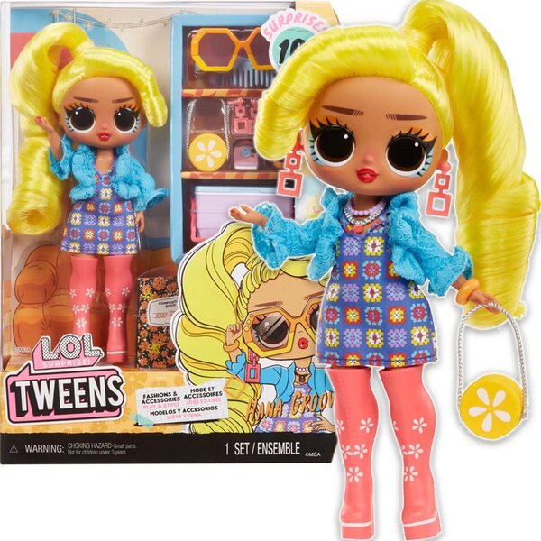 Bambola LOL Tweens Hana Groove con Accessori Moda per Bambini dai 4 Anni