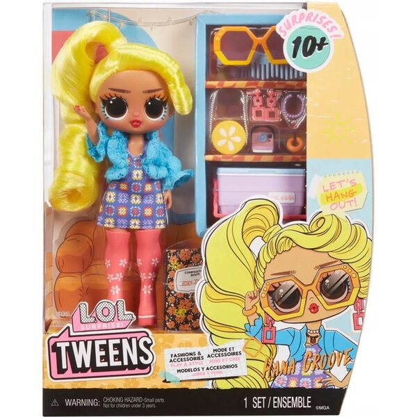 Bambola LOL Tweens Hana Groove con Accessori Moda per Bambini dai 4 Anni