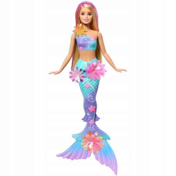 Bambola Barbie Sirena con Fiori che Sbocciano - Gioco Magico e Colorato