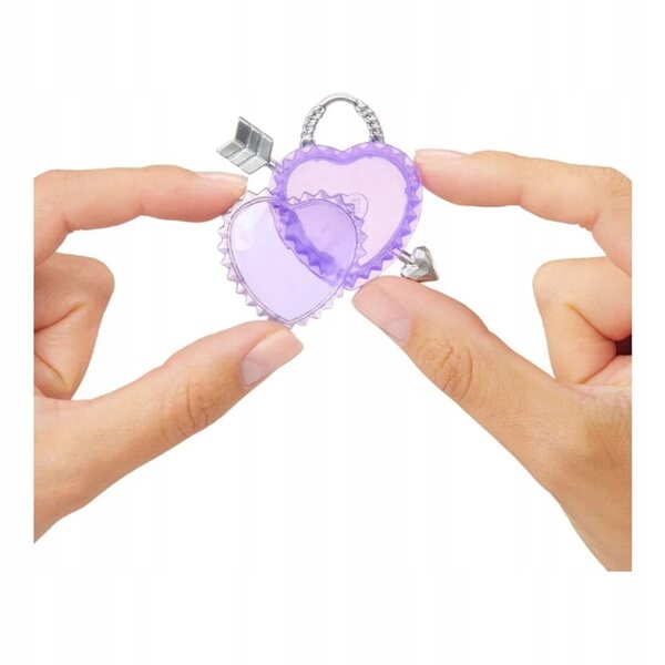 Bambola Arcobaleno Alta Viola con Accessori Cristallo - Bambola Creativa 8 cm