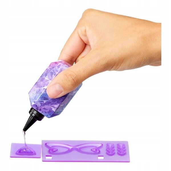 Bambola Arcobaleno Alta Viola con Accessori Cristallo - Bambola Creativa 8 cm