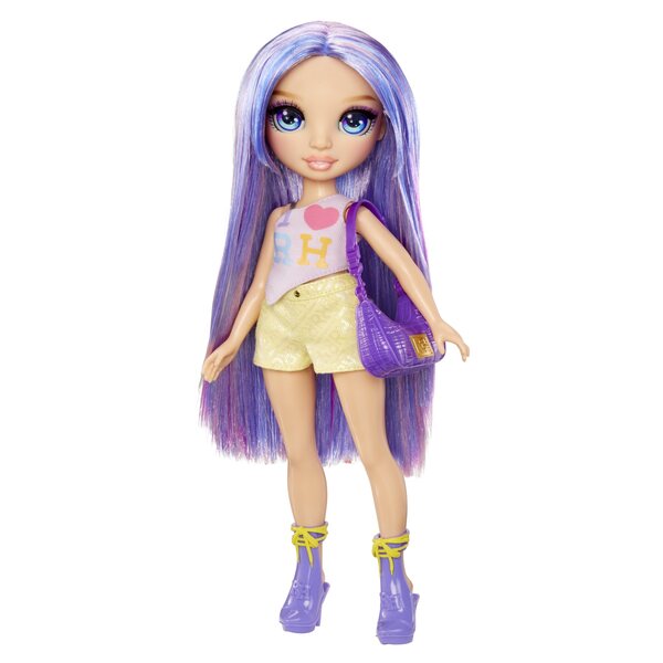 Rainbow High My Fashion Style Doll Violet 28 cm - Bambola moda fucsia e arcobaleno
